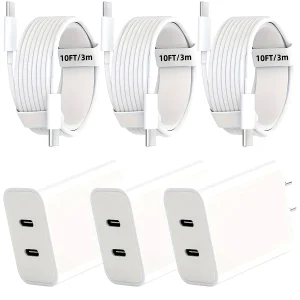 Dual Port Charger With 10FT Cable